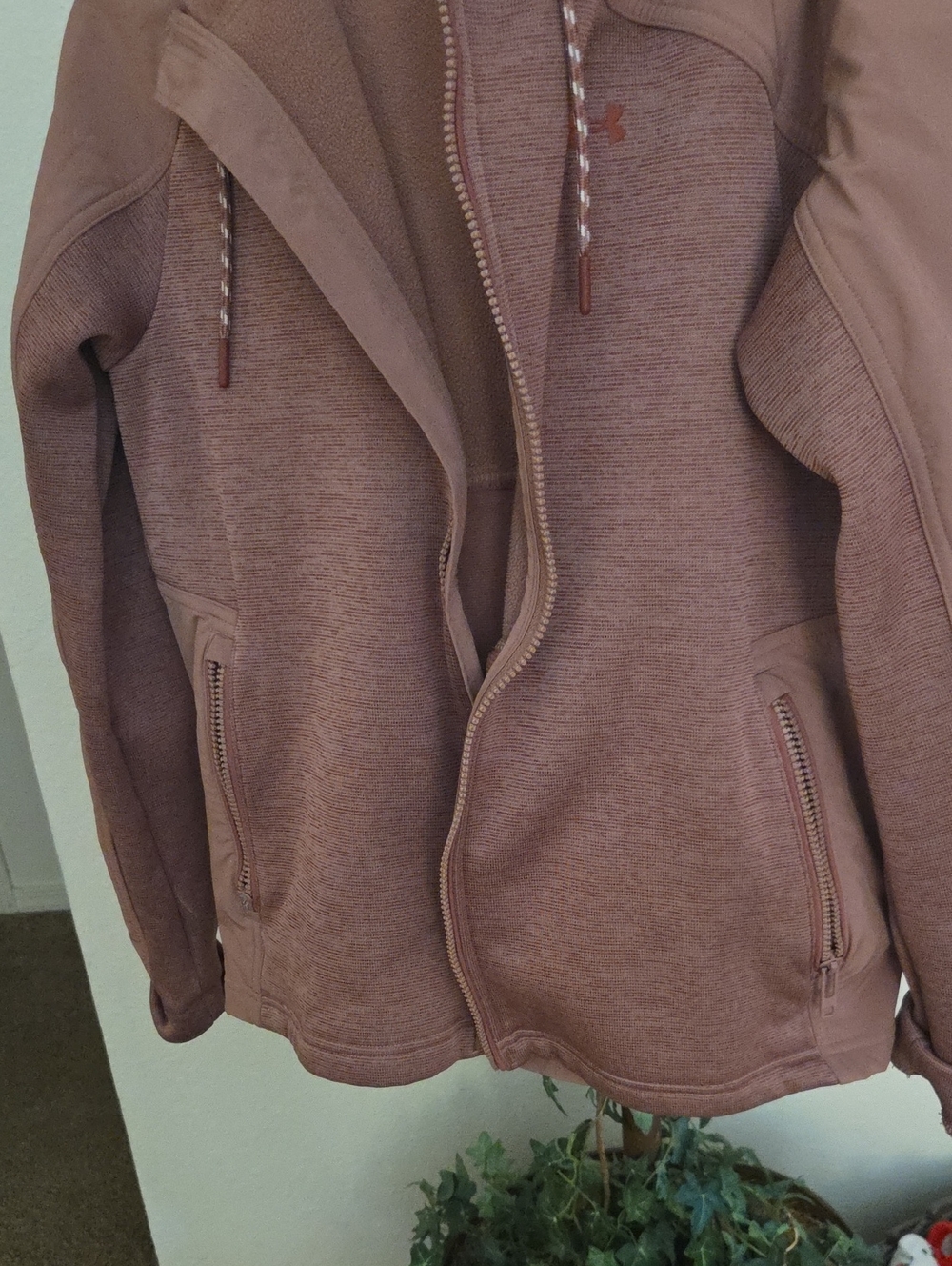 Under Armour Mauve Zip-Up Hoodie